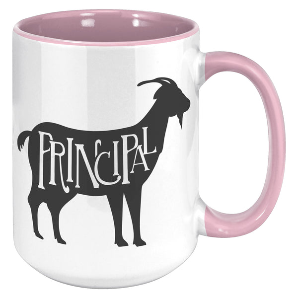 Funny Principal Gift, GOAT School Principal Mug - Greatest Of All Time
