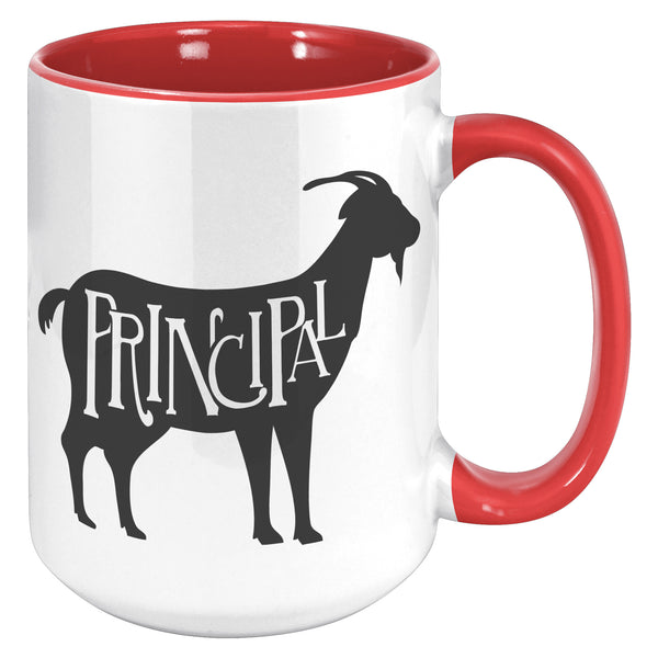Funny Principal Gift, GOAT School Principal Mug - Greatest Of All Time