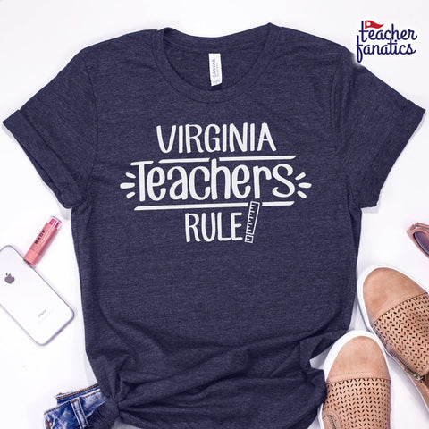 Virginia Teachers Rule! - State T-Shirt