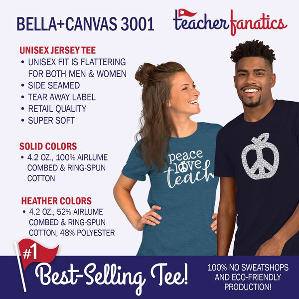 Bella Canvas Teacher Tees Features