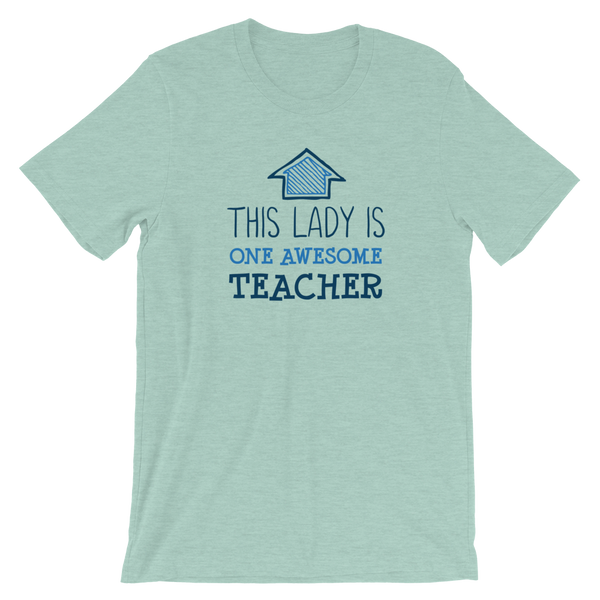 This Lady is One Awesome Teacher Shirt