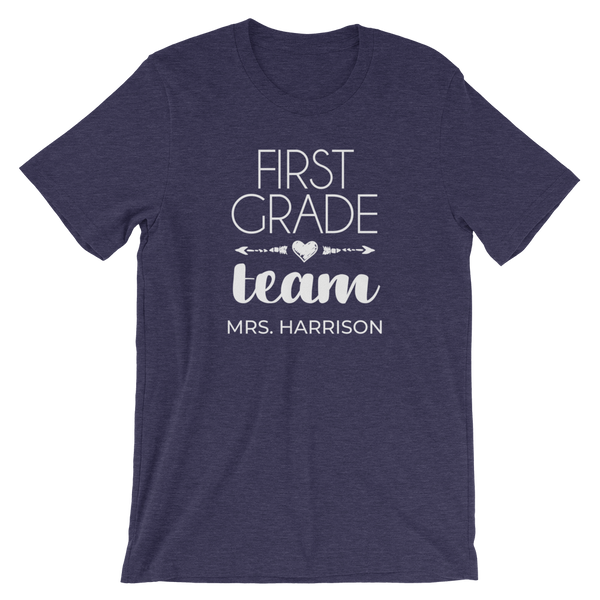 First Grade Teacher Shirt - Personalized Teacher Team T-Shirt