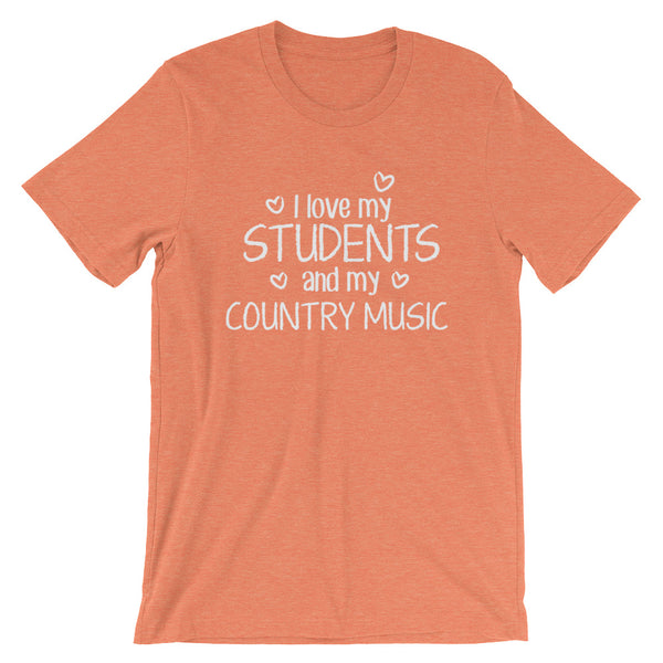 I Love My Students and Country Music Shirt