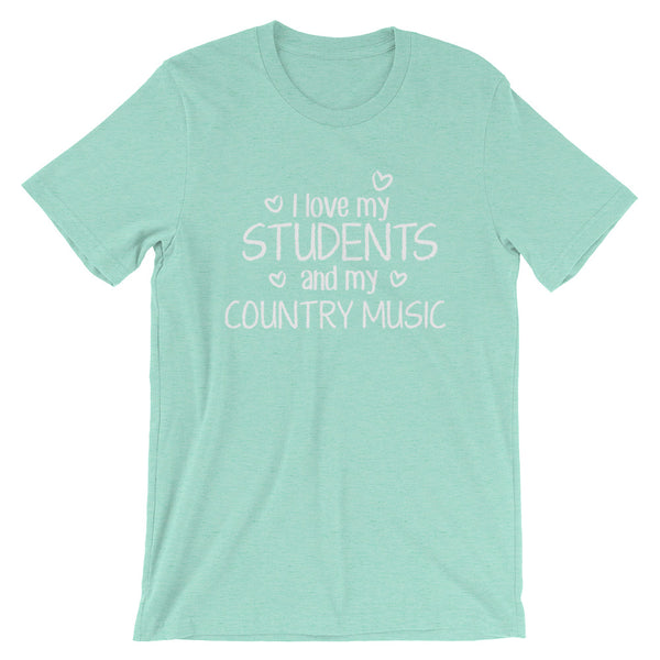 I Love My Students and Country Music Shirt