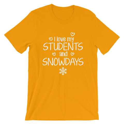 I Love My Students and Snow Days Shirt