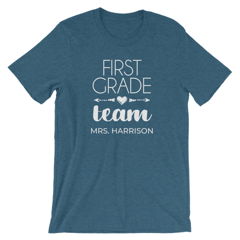 First Grade Teacher Shirt - Personalized Teacher Team T-Shirt