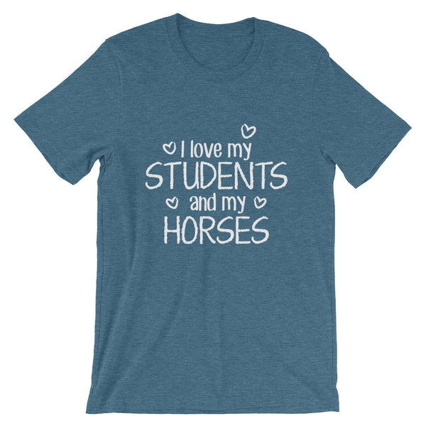 I Love My Students and Horses Shirt