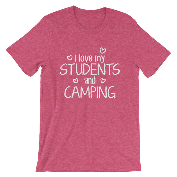 I Love My Students and Camping Shirt