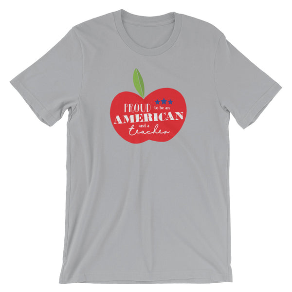 Proud to be an American and a Teacher Shirt | Large Apple Design