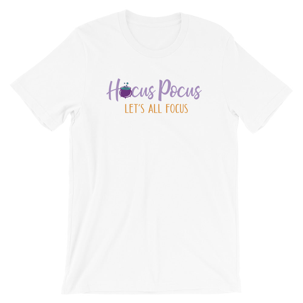 Hocus Pocus Let's All Focus Funny Teacher Halloween Shirt